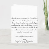 Baby Beagle Bathtime Kaart (Achterkant)