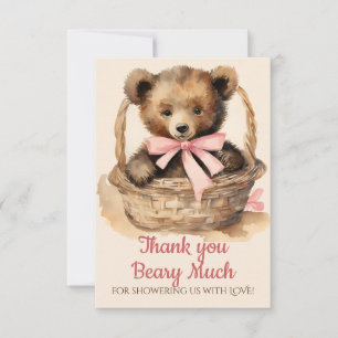 Baby Bear Cub Girls Baby shower Merci