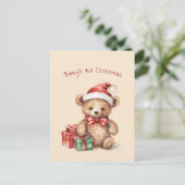 Baby Bear First Christmas Greeting Carte de vacanc (Debout devant)