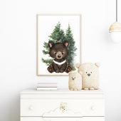 Baby Bears Woodland Nursery Art Set