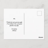 Baby Bedankt Foto Briefkaart (Achterkant)