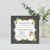 Baby Bee Baby shower Invitations (Debout devant)