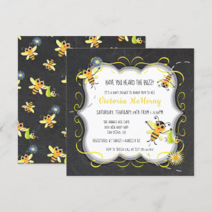 Baby Bee Baby shower Invitations