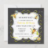 Baby Bee Baby shower Uitnodigingen (Voorkant)