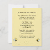 Baby Bee Boy Twins Kaart (Achterkant)