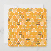 Baby Bee Genre Révéler Rose Blue Invitation (Dos)