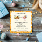 Baby Bee Genre Révéler Rose Blue Invitation