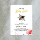 Baby Bee Geslacht Onthulling Uitnodiging