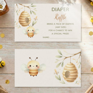 Baby Bee Luiers Raffle Hij of Zij  Informatiekaartje