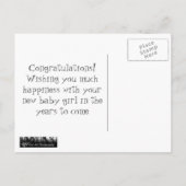 Baby Beer Aankondigingskaart (Achterkant)