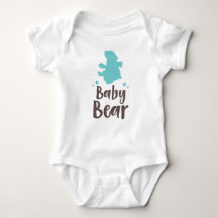 Baby Beer, Beer krabben, Beer, klein Beer - blauw Romper
