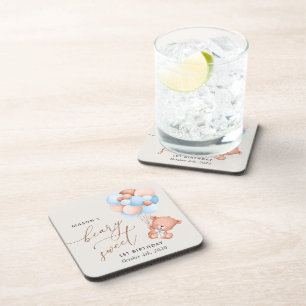 Baby Beer, Blue Balloons, eerste verjaardag Bier Onderzetter