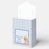 Baby Beer Blue Checker Verjaardagsfeest Bedankdoosjes (Geopend)