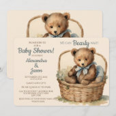 Baby Beer Boys Barly Wacht Baby shower Kaart (Voorkant / Achterkant)