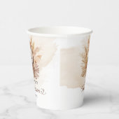 Baby beer bruin sweatshirt pampas baby shower papieren bekers (Rechts)