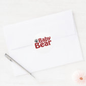 Baby Beer Claw Ronde Sticker (Envelop)