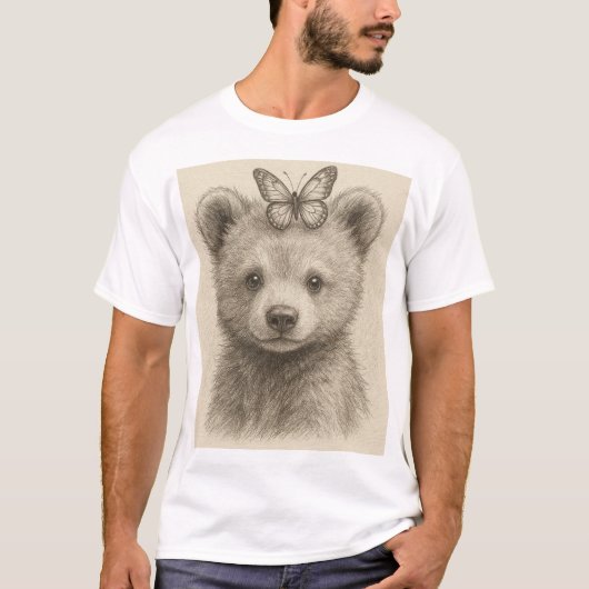 Baby Beer Cub sketch T-shirt (Voorkant)