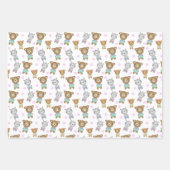 Baby Beer en Zebra Inpakpapier Vel (Voorkant 3)