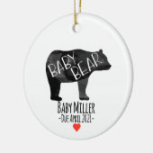 Baby Beer Geboorteaankondiging Ornament (Links)
