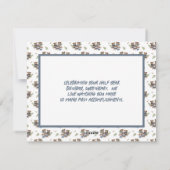 Baby Beer Halfjaar Verjaardag Kaart Meisje (Achterkant)