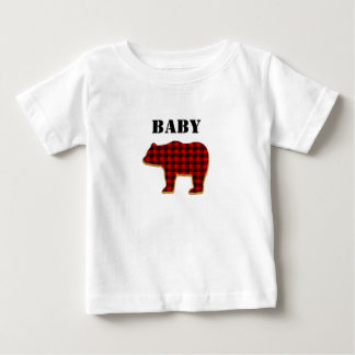 Baby Beer kind T-shirt Buffalo Plaid