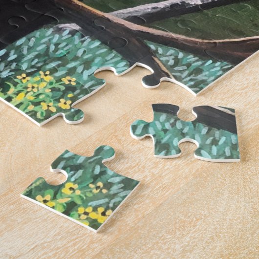 Baby Beer klimmende puzzel Legpuzzel (Zijkant)