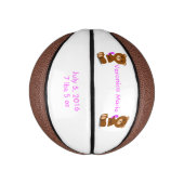 Baby Beer personaliseren Basketbal (Verticaal)