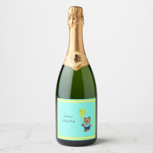 Baby beer sparkling wijnetiket