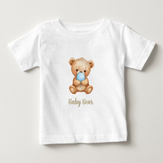 Baby Beer, Teddy Bear Design met aangepaste foto (Voorkant)