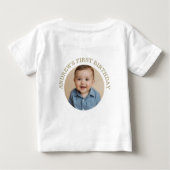 Baby Beer, Teddy Bear Design met aangepaste foto (Achterkant)