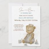 Baby Beer Zeiler Verjaardag Kaart (Voorkant)