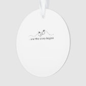 Baby bekendmaking ornament (voorkant)