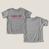 Baby Bella Canvas Tri-blend Grey & Pink Template (Design Recto & Verso)