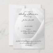 Baby Belly Baby Shower-uitnodigingen Kaart (Voorkant)