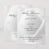 Baby Belly Baby Shower-uitnodigingen Kaart (Voorkant / Achterkant)