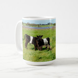 Baby Belted Galloway Koeien Op het Platteland, Koffiemok