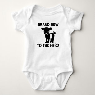 Baby Beltie Boer Belted Galloway Koe Nieuw in de K Romper