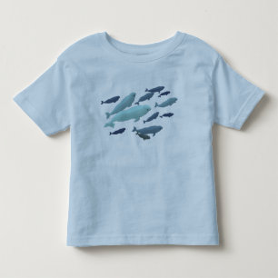 Baby Beluga Whale T-Shirt Cute Toddler Whale Art