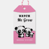 Baby Beren Roze Baby Kind Cadeaulabel (Achterkant)