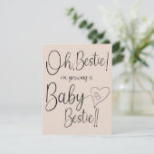 Baby Bestie Announcement Aankondiging (Staand voorkant)