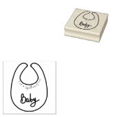 Baby Bib Rubberstempel (Gestempeld)