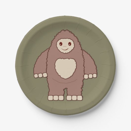 Baby Bigfoot Papieren Bordje (Voorkant)