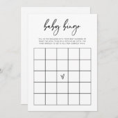 Baby Bingo Douche Devinant Jeu d'activité Carte F2 (Devant / Derrière)