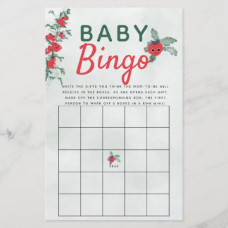 Baby Bingo Douche Spel Rustieke Little Tomato Vine Flyer