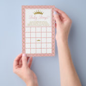 Baby Bingo, Princess Baby shower Game Flyer (Hand)