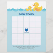 Baby Bingo Rubber Duck Baby shower Game (Voorkant)