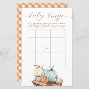 Baby Bingo - Rustic Autumn Herfst Baby shower