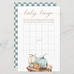 Baby Bingo - Rustic Autumn Herfst Baby shower