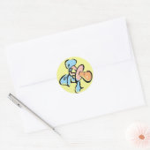 Baby Binky Envelopzegel Ronde Sticker (Envelop)