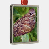 Baby Bird Metalen Ornament (Rechts)